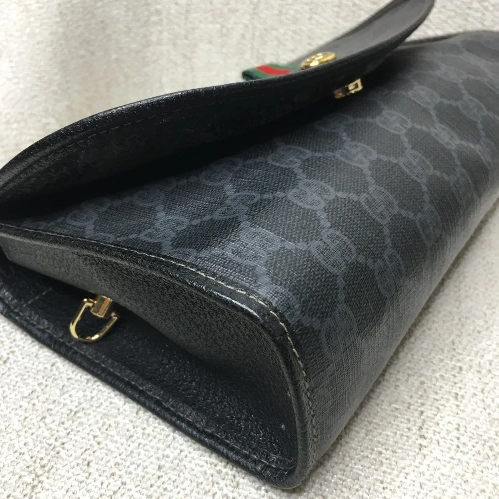 Authentic Gucci bag black monogram coated canvas - Picture 15 of 16